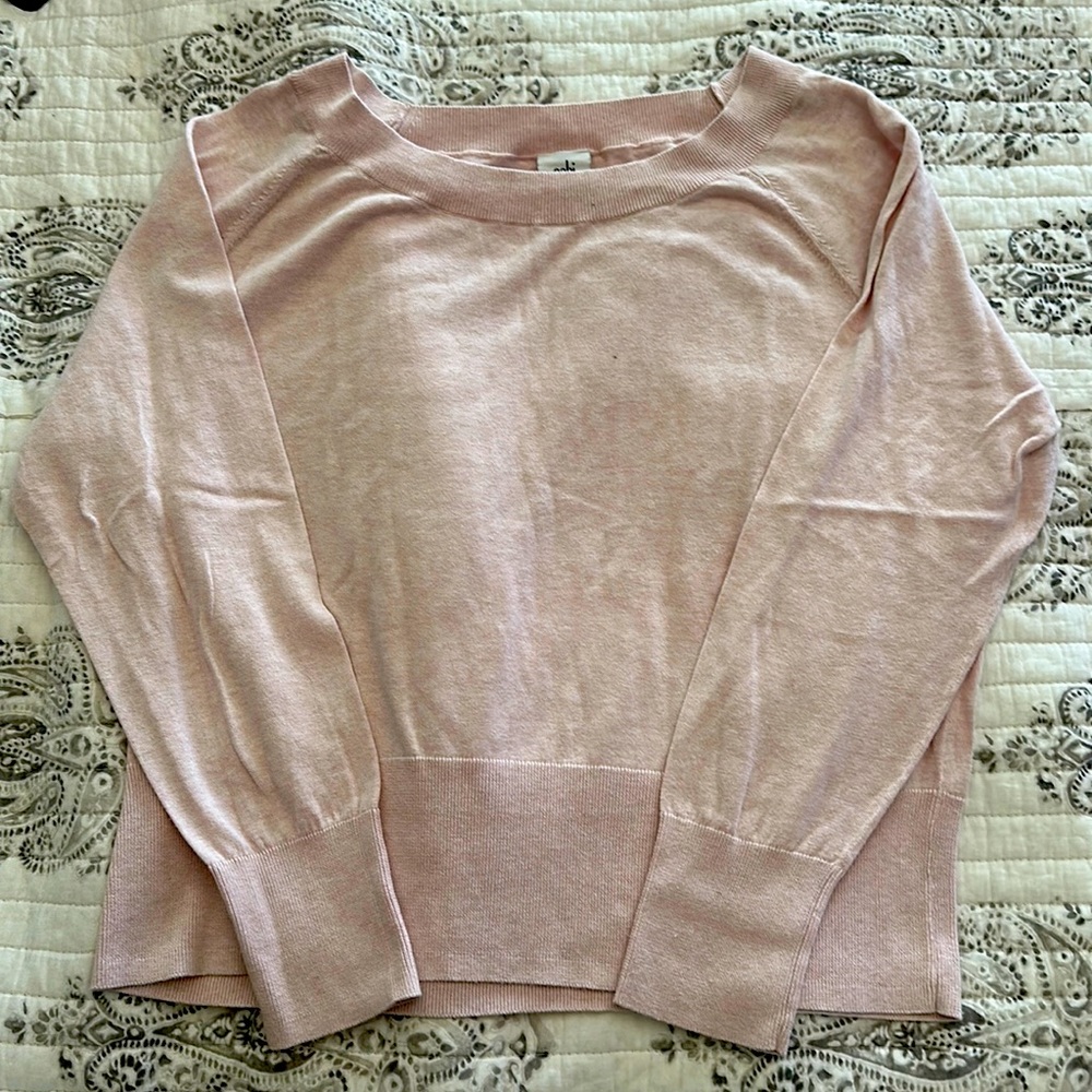 CAbi Pink Crew Neck Sweater